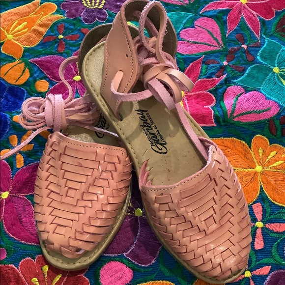 rust pink huaraches